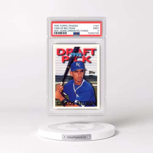 1995 Topps Traded #18T Carlos Beltran - Uer: Juan Lebron Pictured (PSA 9 MINT)