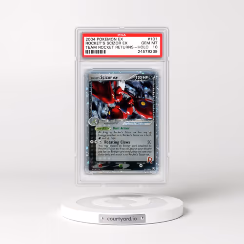 2004 Pokémon EX Team Rocket Returns #101 Rocket's Scizor EX - Holo Holo (PSA 10 GEM MINT)
