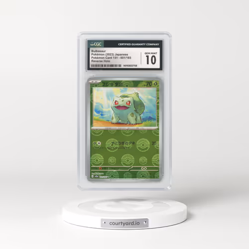 2023 Japanese Pokémon 151 #1 Bulbasaur - Holo Poke Ball Reverse Holo (CGC 10 GEM MINT)