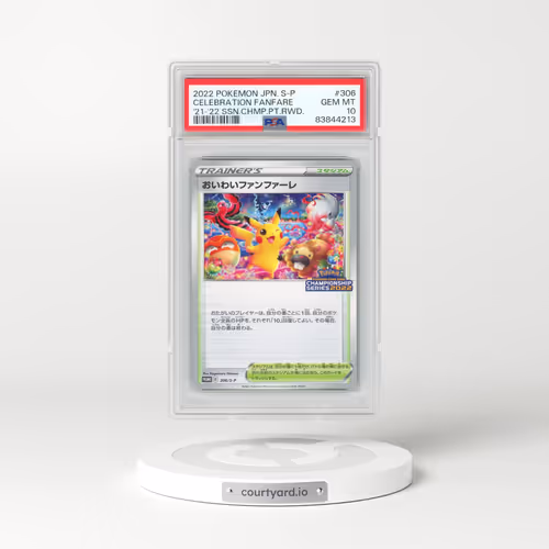 2022 Pokémon S Promo #306 Celebration Fanfare - '21-'22 Season Championship Point Reward (PSA 10 GEM MINT)
