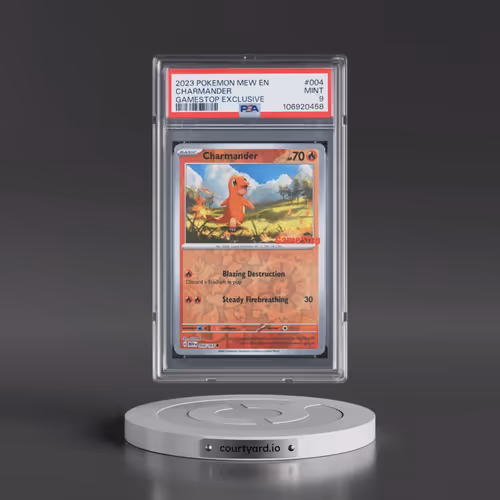 2023 Pokémon Mew EN-151 #004 Charmander - Gamestop Exclusive (PSA 9 MINT)