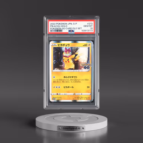 2022 Pokémon S Promo #272 Pikachu - Holo Pokemon Go Card File Set (PSA 10 GEM MINT)
