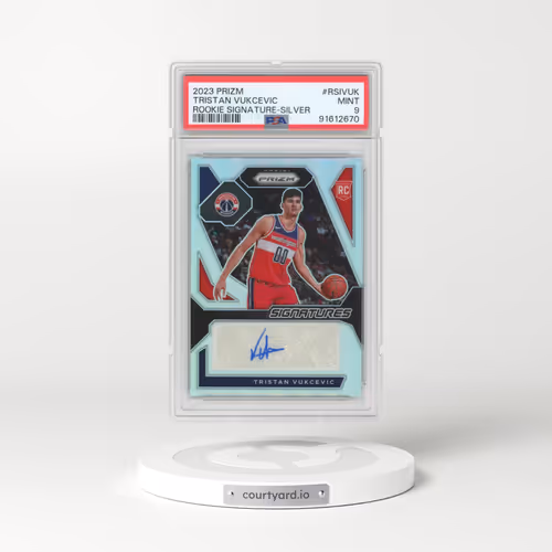 2023 Panini Prizm Rookie Signatures #RSIVUK Tristan Vukcevic - Silver (PSA 9 MINT)