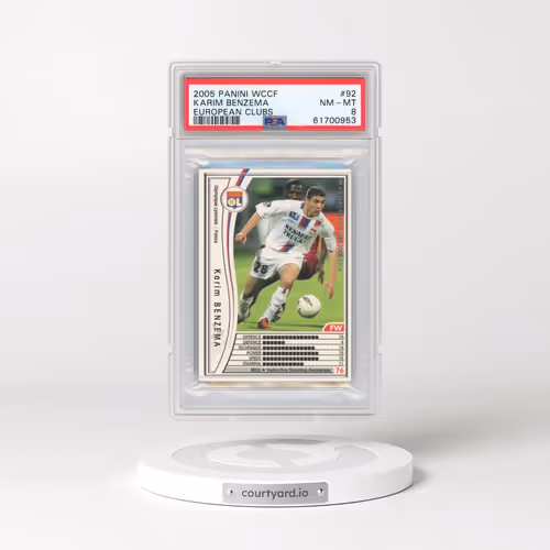 2005 Panini Wccf European Clubs #92 Karim Benzema (PSA 8 NM-MT)