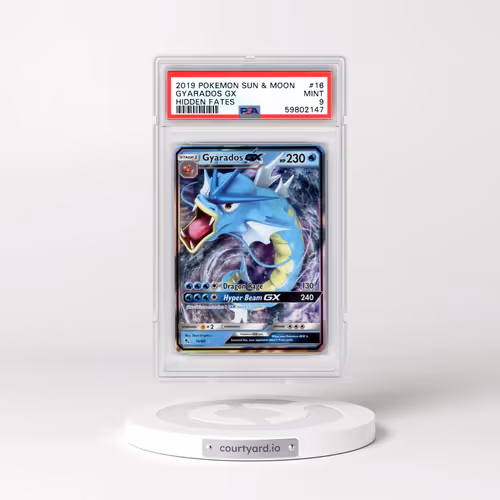 2019 Pokémon Sun & Moon Hidden Fates #16 Gyarados GX - Holo (PSA 9 MINT)