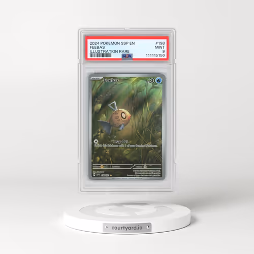 2024 Pokémon Ssp EN-Surging Sparks #198 Feebas - Illustration Rare (PSA 9 MINT)