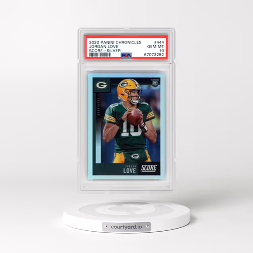 2020 Panini Chronicles Score #444 Jordan Love - Silver (PSA 10 GEM MINT)