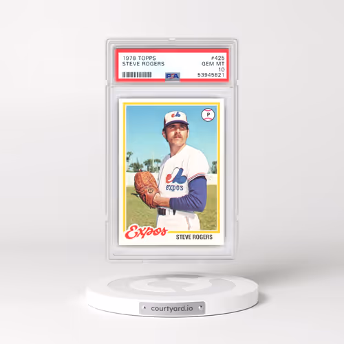 1978 Topps #425 Steve Rogers (PSA 10 GEM MINT)