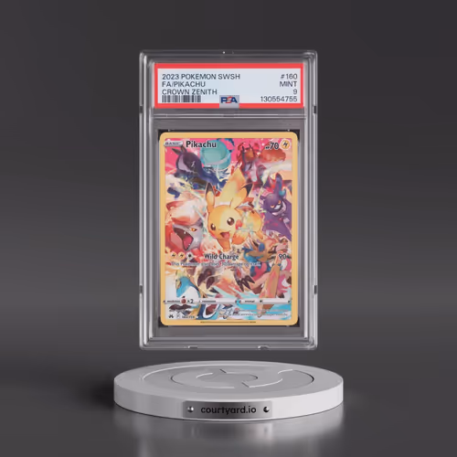 2023 Pokémon Sword and Shield Crown Zenith #160 Pikachu - Full Art (PSA 9 MINT)