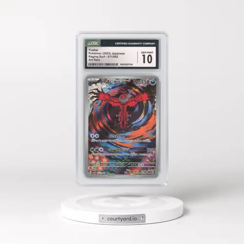 2023 Japanese Raging Surf #71 Yveltal - Full Art Holo (CGC 10 GEM MINT)