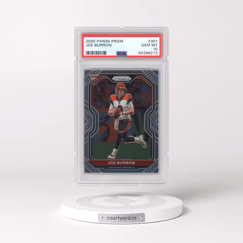 2020 Panini Prizm #307 Joe Burrow (PSA 10 GEM MINT)