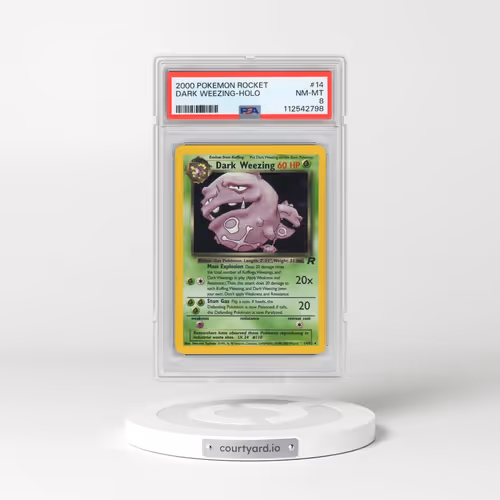 2000 Pokémon Rocket #14 Dark Weezing - Holo (PSA 8 NM-MT)