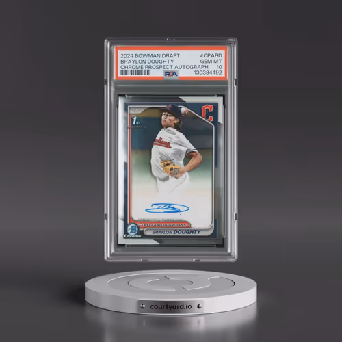 2024 Bowman Draft Chrome Prospect Autographs #CPABD Braylon Doughty (PSA 10 GEM MINT)