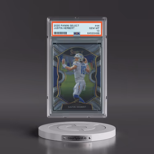 2020 Panini Select #44 Justin Herbert (PSA 10 GEM MINT)