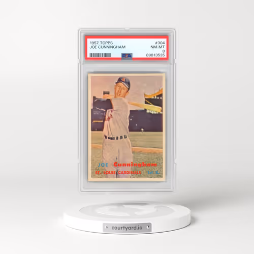 1957 Topps #304 Joe Cunningham (PSA 8 NM-MT)