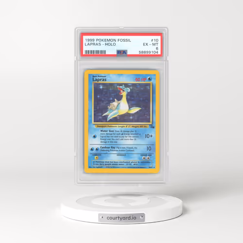 1999 Pokémon Fossil #10 Lapras - Holo (PSA 6 EX-MT)