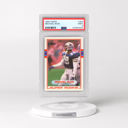 1989 Topps #383 Michael Irvin (PSA 9 MINT)