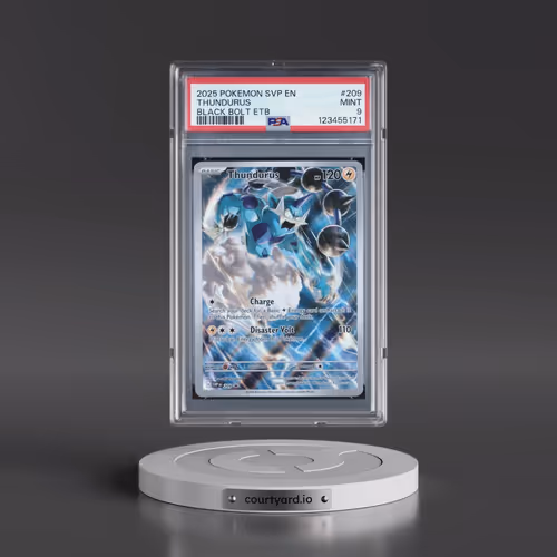 2025 Pokémon Svp EN-SV Black Star Promo #209 Thundurus - Black Bolt Elite Trainer Box (PSA 9 MINT)