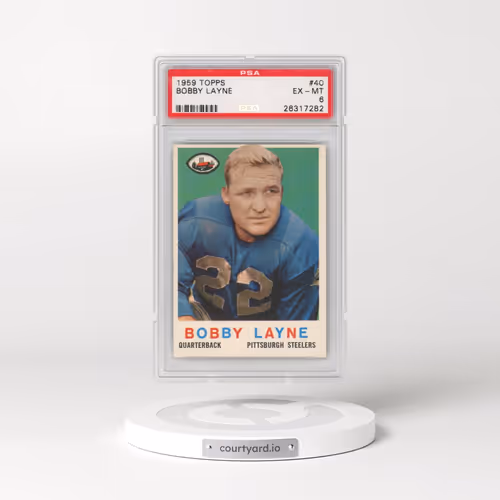 1959 Topps #40 Bobby Layne (PSA 6 EX-MT)