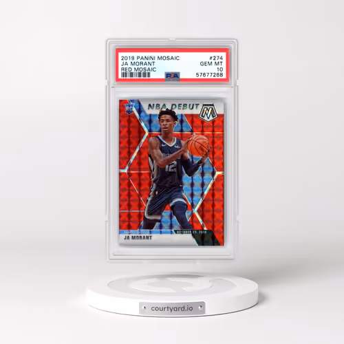 2019 Panini Mosaic #274 Ja Morant - Red Mosaic (PSA 10 GEM MINT)