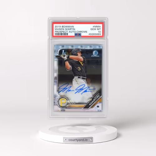 2019 Bowman Prospect Autographs Chrome #MMA Mason Martin (PSA 10 GEM MINT)
