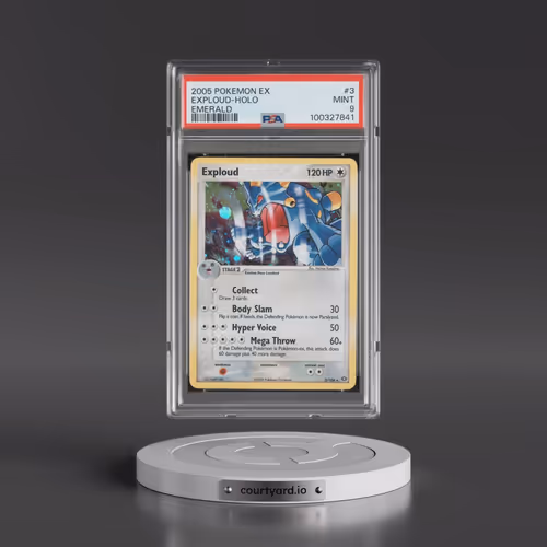 2005 Pokémon EX Emerald #3 Exploud - Holo (PSA 9 MINT)