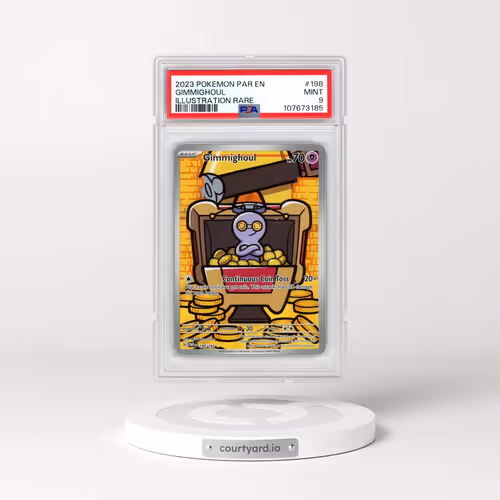 2023 Pokémon Par EN-Paradox Rift #198 Gimmighoul - Illustration Rare (PSA 9 MINT)