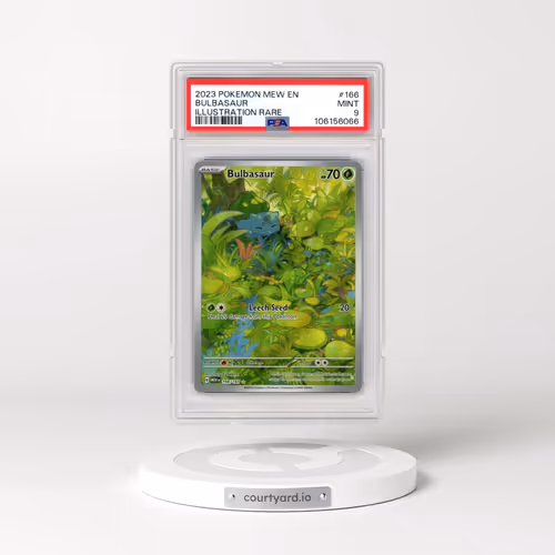 2023 Pokémon Mew EN-151 #166 Bulbasaur - Illustration Rare (PSA 9 MINT)