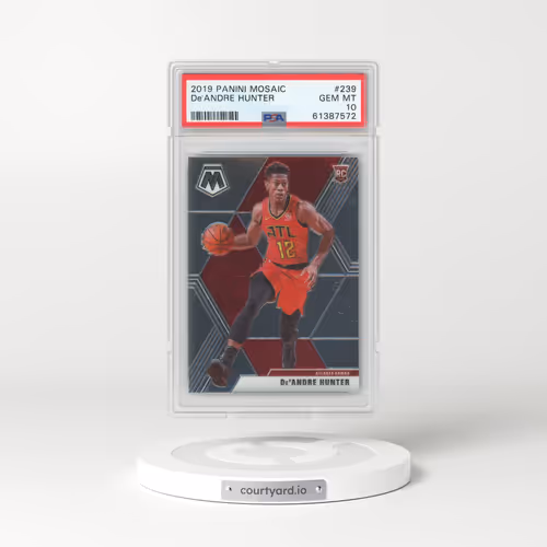 2019 Panini Mosaic #239 DE'Andre Hunter (PSA 10 GEM MINT)