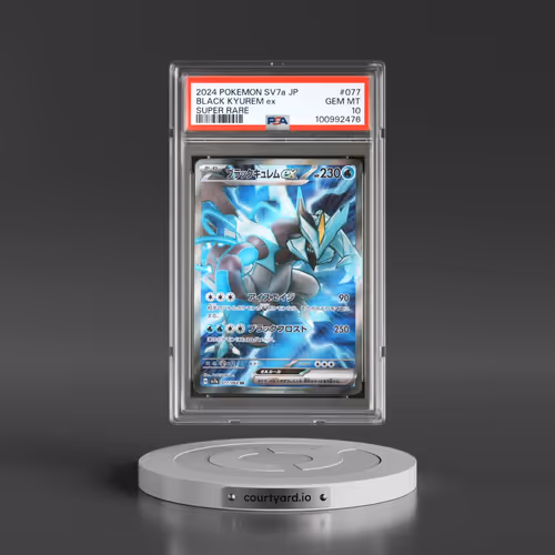 2024 Pokémon Sv7a-Paradise Dragona #077 Black Kyurem EX - Holo Super Rare (PSA 10 GEM MINT)