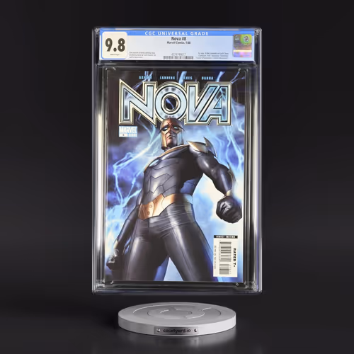 Nova #8 CGC 9.8 White Pages (Marvel Comics, 1/08) - Universal