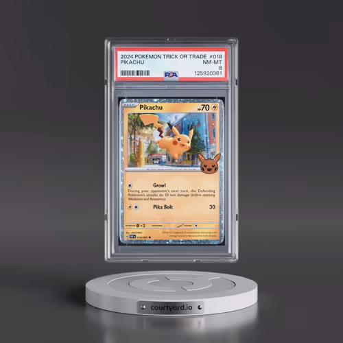 2024 Pokémon Trick or Trade #018 Pikachu (PSA 8 NM-MT)
