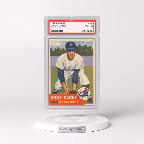 1953 Topps #188 Andy Carey (PSA 4 VG-EX)