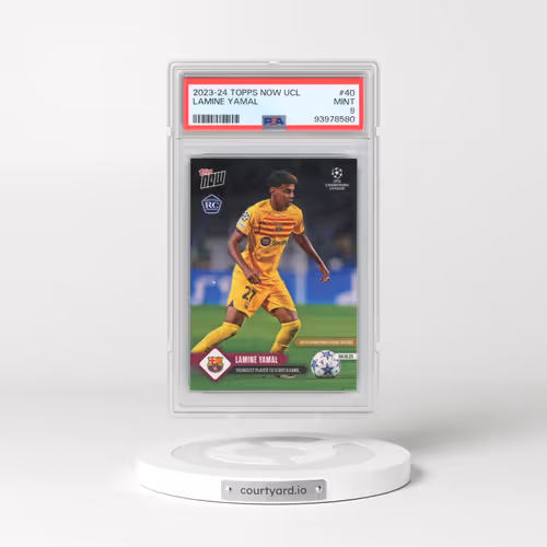 2023 Topps Now UEFA Champions League #40 Lamine Yamal (PSA 9 MINT)