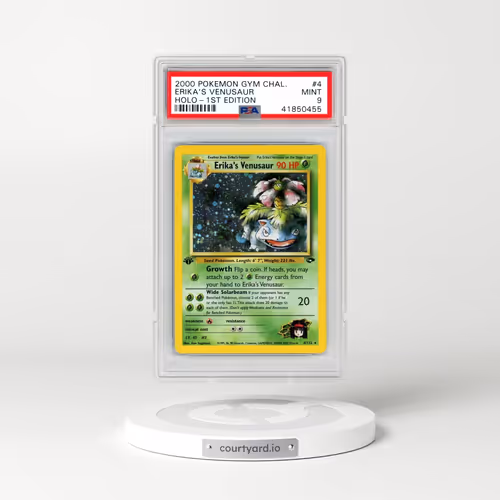 2000 Pokémon Gym Challenge #4 Erika's Venusaur - 1st Edition Holo (PSA 9 MINT)