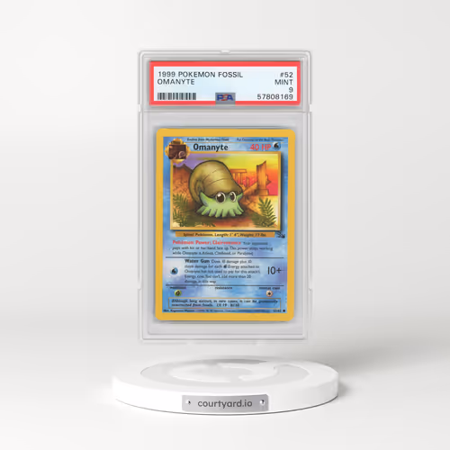 1999 Fossil #52 Omanyte (PSA 9 MINT)