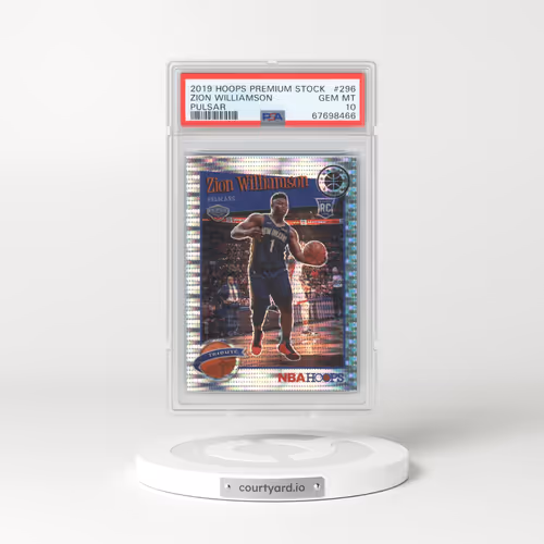 2019 Panini Hoops Premium Stock #296 Zion Williamson - Pulsar (PSA 10 GEM MINT)