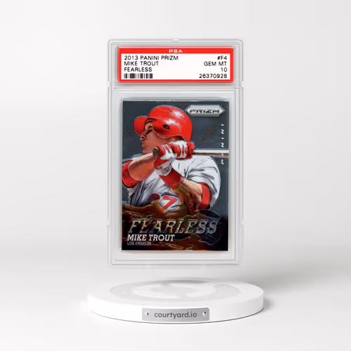 2013 Panini Prizm Fearless #F4 Mike Trout (PSA 10 GEM MINT)