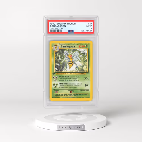 1999 Pokémon #17 Dardargnan - 1st Edition (PSA 9 MINT)
