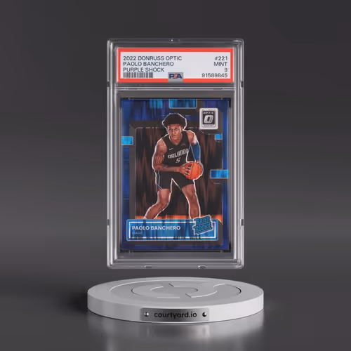 2022 Panini Donruss Optic #221 Paolo Banchero - Purple Shock (PSA 9 MINT)