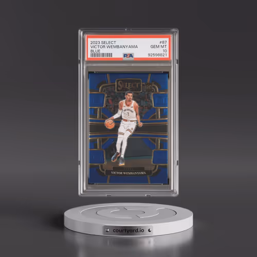 2023 Panini Select #87 Victor Wembanyama - Blue (PSA 10 GEM MINT)