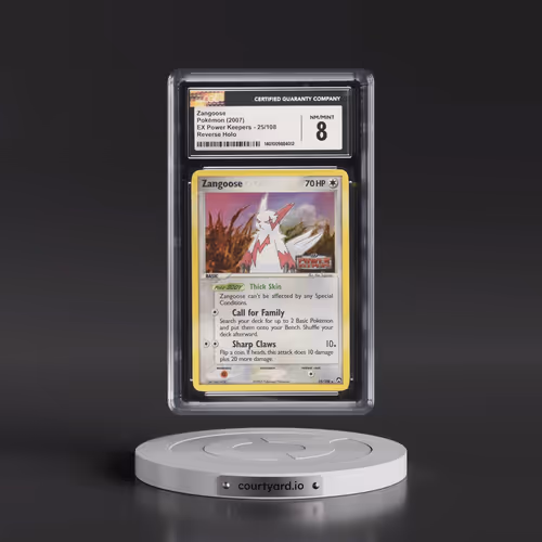 2007 EX Power Keepers #25/108 Zangoose - Reverse Holo (CGC 8 NM-MT)