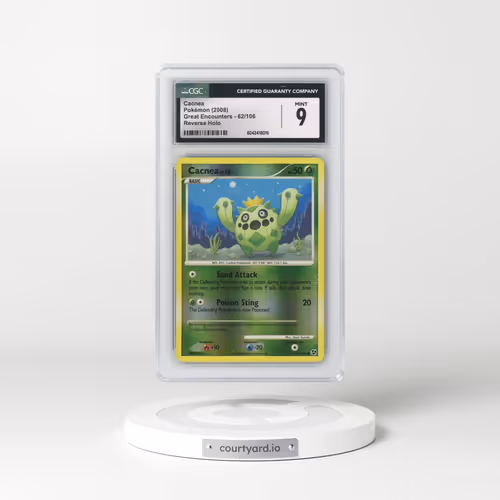 2008 Great Encounters #62/106 Cacnea - Reverse Holo (CGC 9 MINT)