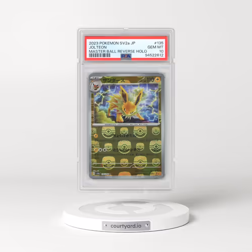 2023 Pokémon Sv2a-Pokemon 151 #135 Jolteon - Reverse Holo Master Ball (PSA 10 GEM MINT)