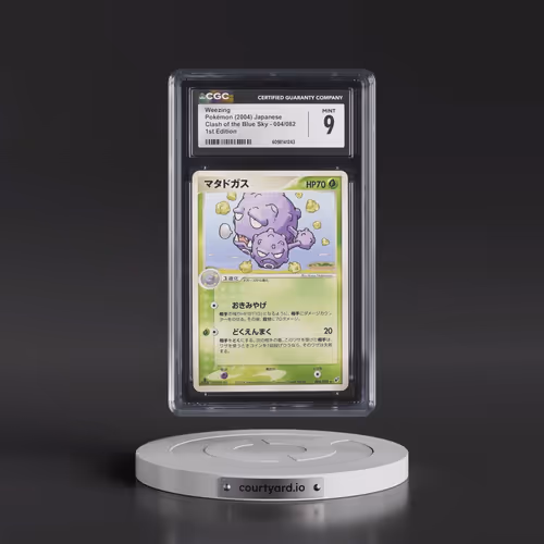 2004 Clash of the Blue Sky #004/082 Weezing - 1st Edition (CGC 9 MINT)