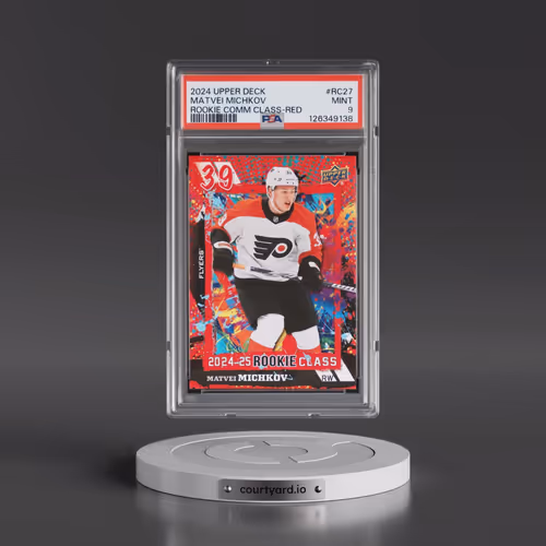 2024 Upper Deck Rookie Commemorative Class #RC27 Matvei Michkov - Red (PSA 9 MINT)