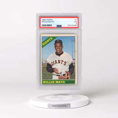 1966 Topps #1 Willie Mays (PSA 3 VG)