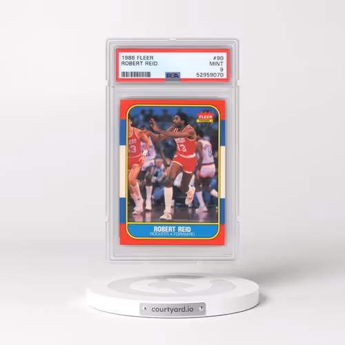 1986 Fleer #90 Robert Reid (PSA 9 MINT)