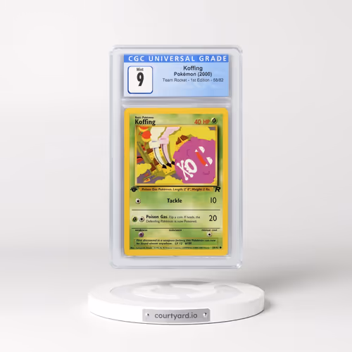 2000 Team Rocket #58/82 Koffing - 1st Edition 1st Edition (CGC 9 MINT)