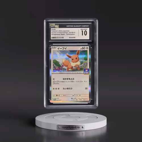 2022 Scarlet & Violet Promos #031/SV-P Eevee - Straightaway Battle Participation (CGC 10 GEM MINT)